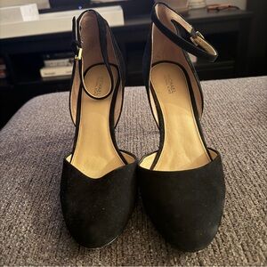 Michael Kors Black Ankle Strap Heels